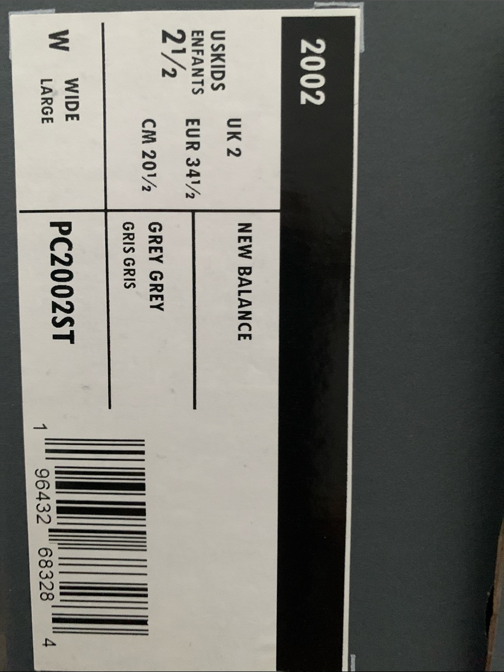 Shoe Box Label